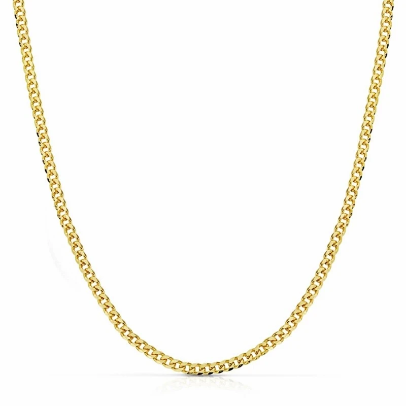Cadena oro 18k barbada 60cm. [AA2542]