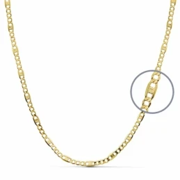 Cadena oro 18k hueca 45cm. [AA2589]