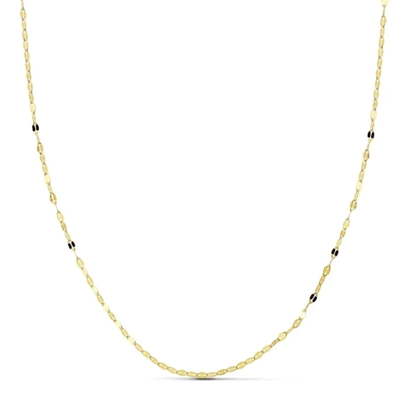 Cadena oro 18k diamantada 45cm. [AA2686]
