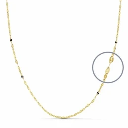 Cadena oro 18k diamantada 45cm. [AA2686]