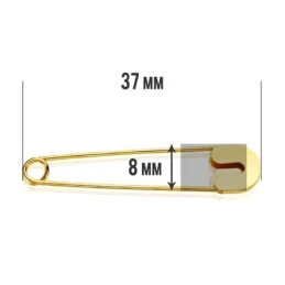 Imperdible oro 18k liso [AA1982]