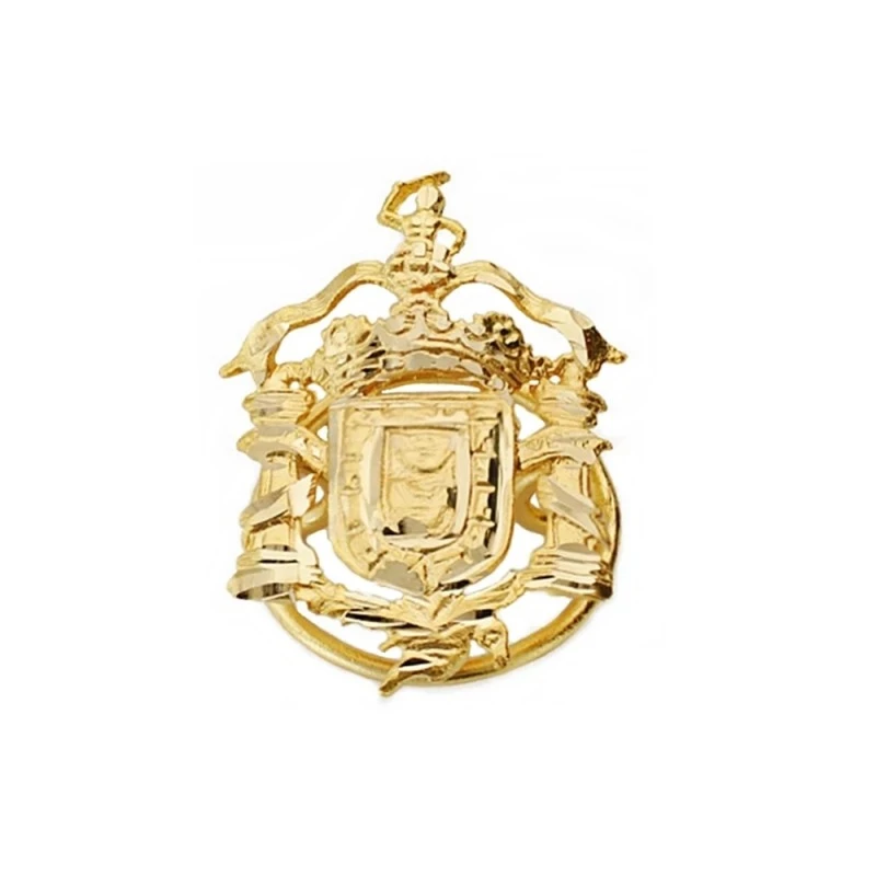 Pin solapa oro 18k escudo Melilla 20mm.  [AA1997]