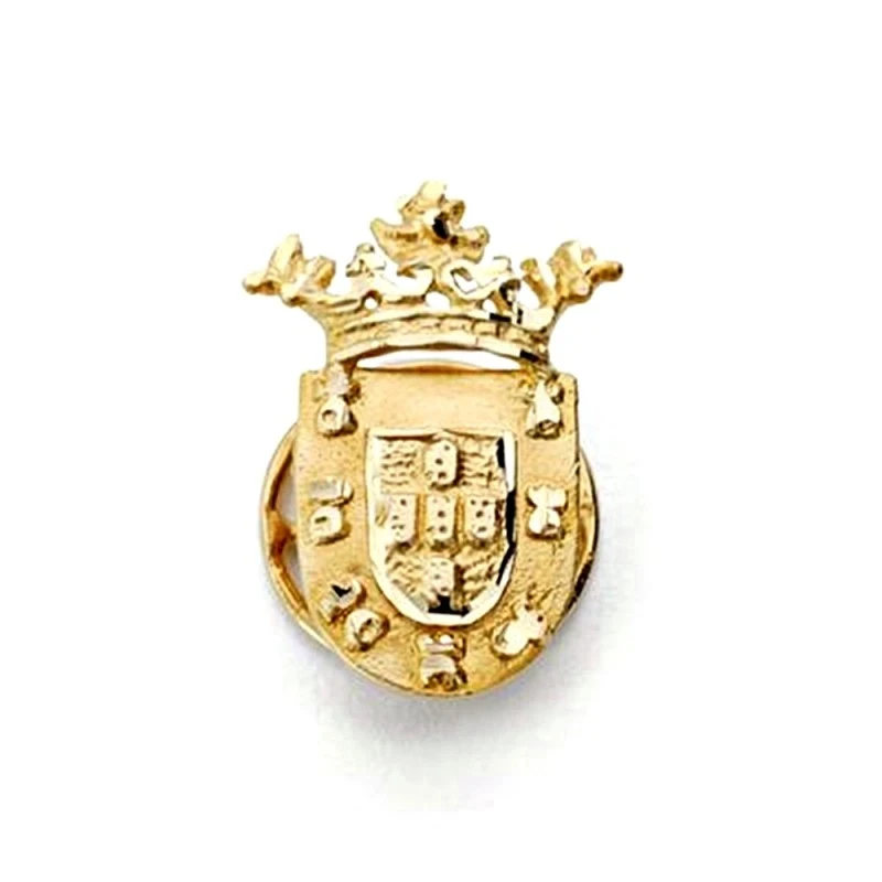 Pin solapa oro 18k escudo Ceuta 19mm.  [AA1998]