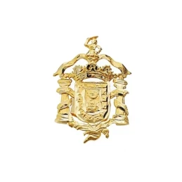 Pin solapa oro 18k escudo Melilla 20mm.  [AA1999]