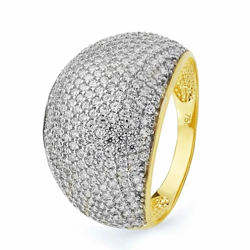 Sortija oro 18k bicolor circonitas [AA2283]