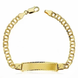 Esclava oro 18k húngara hueca 21.5cm. [AA2418]