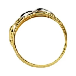 Sortija oro 18k bicolor delfines [AA2432]