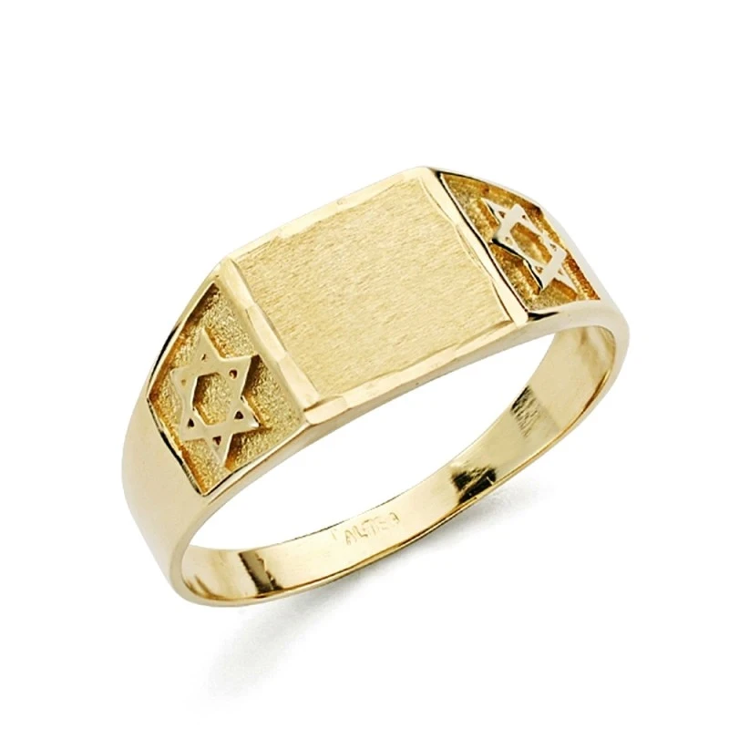 Sello oro 18k cuadrado cadete [AA2436]