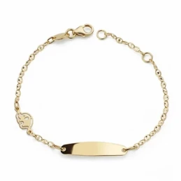 Esclava oro 18k bebé  elefante 14cm. [AA2598GR]