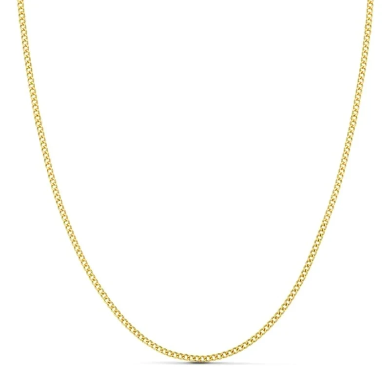 Cadena oro 18k barbada 40cm. 1.2mm. [AA7224]