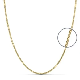 Cadena oro 18k barbada 40cm. 1.2mm. [AA7224]