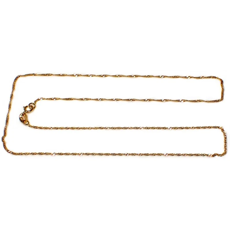 Cadena oro 18k singapur 40cm. 2mm. [AA7225]