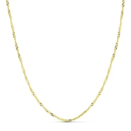 Cadena oro 18k singapur 40cm. 2mm. [AA7225]
