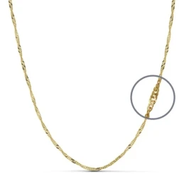 Cadena oro 18k singapur 40cm. 2mm. [AA7225]