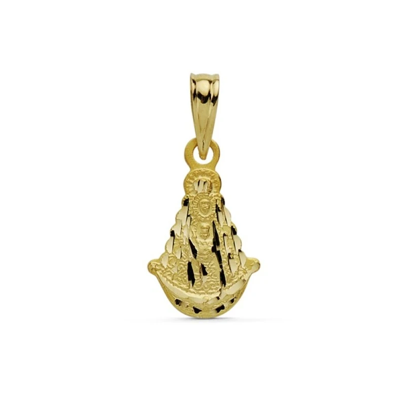 Colgante oro 18k Virgen Rocío 16mm. [AA7226]