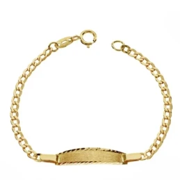 Esclava oro 18k barbada 12cm. bebé grabación incluida [AA7230GR]