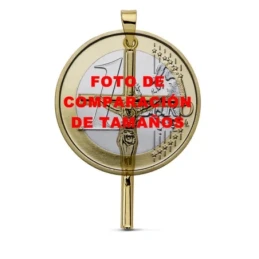 Cruz crucifijo oro 18k 32mm. hueca [AA7242]