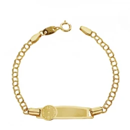 Esclava oro 18k reloj 13cm. bebé hora nacimiento [AA7293GR]