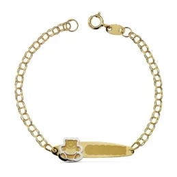 Esclava oro 18k húngara oso 13.5cm. grabación incluida [AA7294GR]