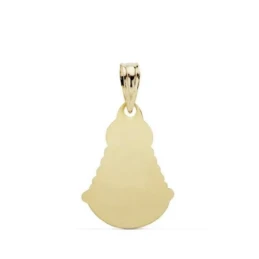 Colgante oro 18k Virgen Rocío 20mm. [AA7377]