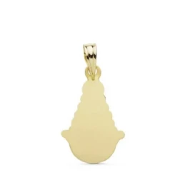 Colgante oro 18k Virgen Rocío 20mm. [AA7381]