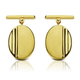 Gemelos oro 18k oval 18mm. [AA7454]