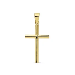 Cruz oro 18k colgante 23mm. liso [AB8805]