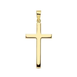 Cruz Oro 18k unisex 31 mm. lisa plana rectangular