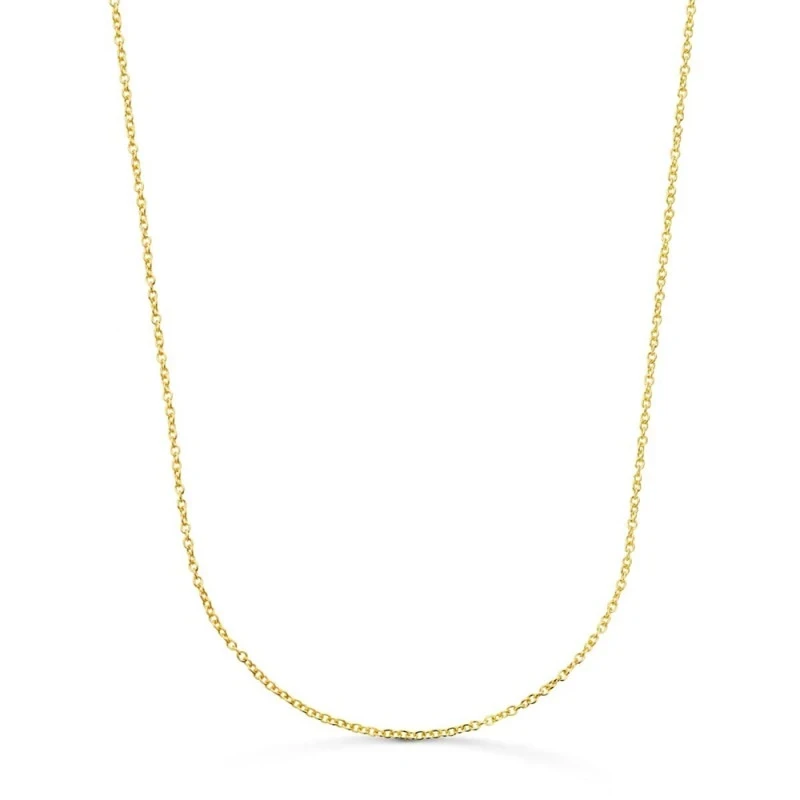 Cadena Oro 18k unisex 40 cm. maciza forzada 1.2 mm. reasa