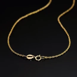 Cadena Oro 18k unisex 40 cm. maciza forzada 1.2 mm. reasa