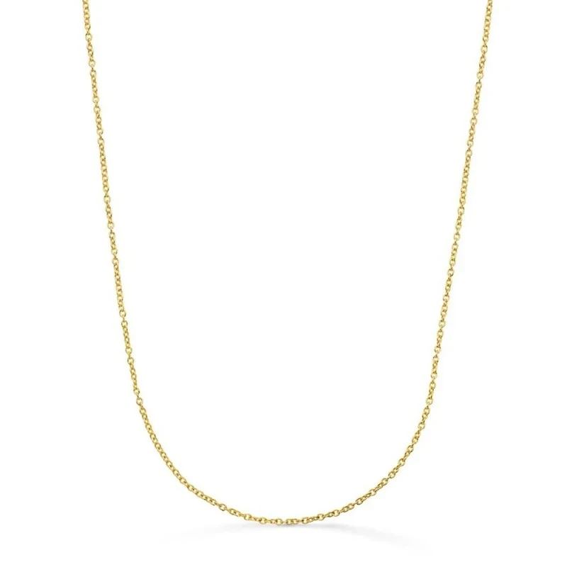 Cadena Oro 18k unisex 45 cm. maciza rolo 1.2 mm.