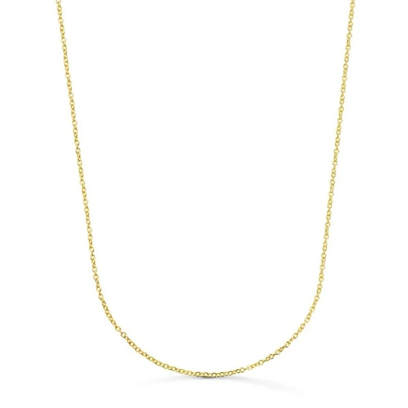 Cadena Oro 18k unisex 50 cm. maciza rolo 1.2 mm. reasa