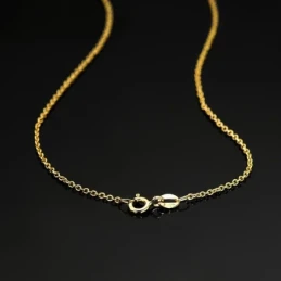 Cadena Oro 18k unisex 45 cm. maciza forzada 1.2 mm. reasa