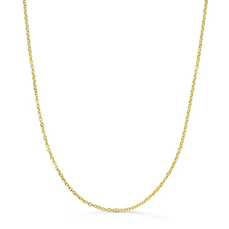 Cadena Oro 18k unisex 50 cm. maciza forzada 1.2 mm. reasa