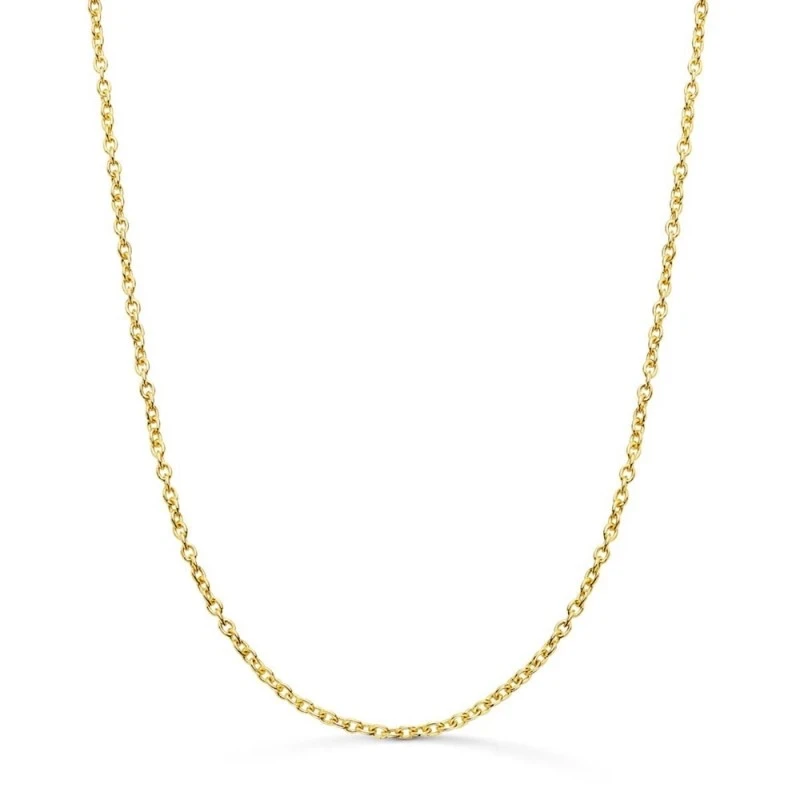 Cadena Oro 18k unisex 60 cm. maciza forzada 1.9 mm. mosquetón