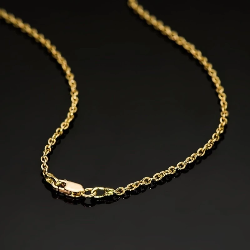 Cadena Oro 18k unisex 60 cm. maciza forzada 1.9 mm. mosquetón