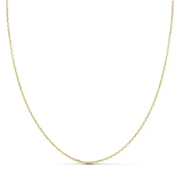 Cadena Oro 18k unisex 50 cm. maciza forzada 0.06 mm.