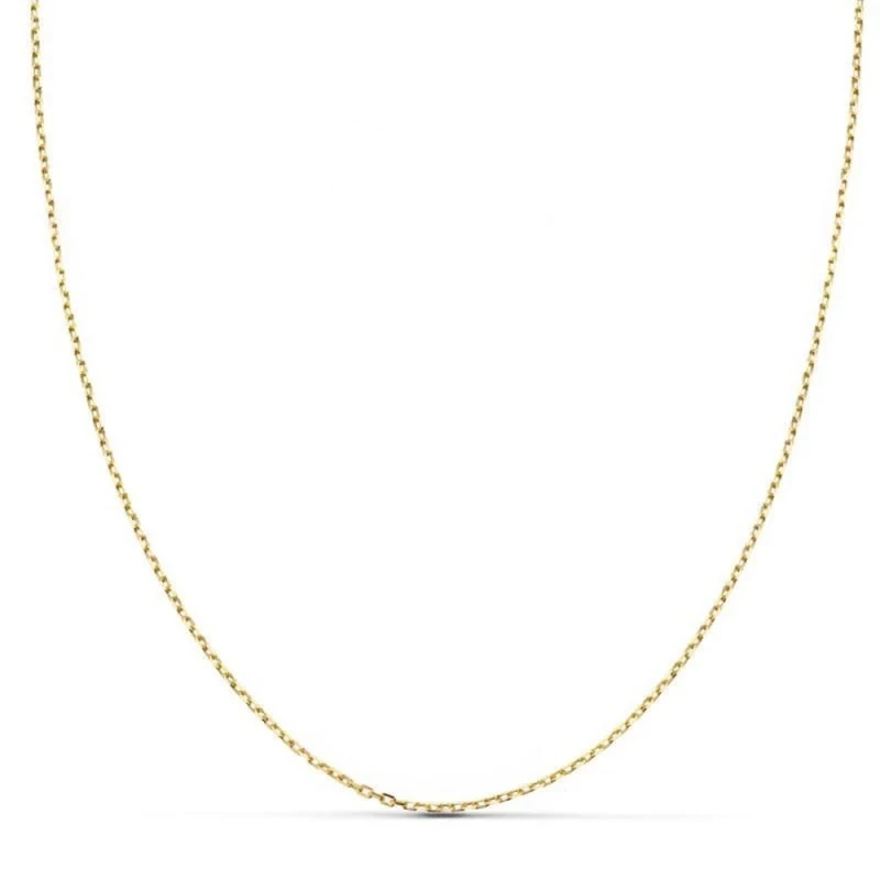 Cadena Oro 18k unisex 50 cm. maciza forzada 0.06 mm.