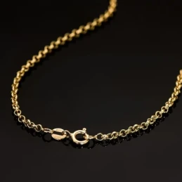 Cadena Oro 18k unisex 50 cm. rolo hueca 2.5 mm. reasa