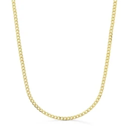 Cadena Oro 18k unisex 60 cm. barbada hueca 2.5 mm.