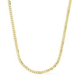 Cadena Oro 18k unisex 60 cm. barbada hueca 3.2 mm. reasa