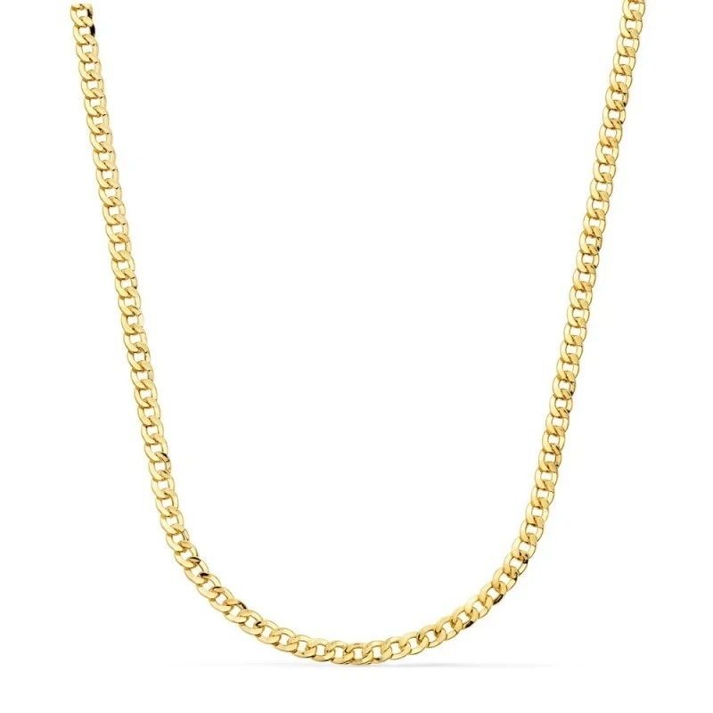 Cadena Oro 18k unisex 60 cm. barbada hueca 3.2 mm. reasa