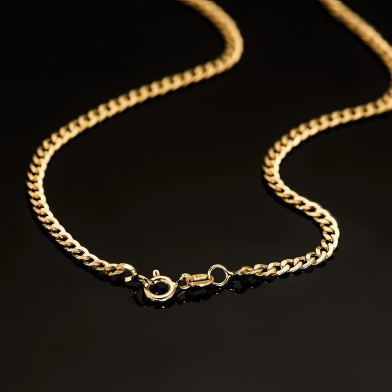 Cadena Oro 18k unisex 60 cm. barbada hueca 3.2 mm. reasa