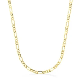 Cadena Oro 18k unisex 50 cm. alternada 3x1 hueca 3.5 mm. mosquetón