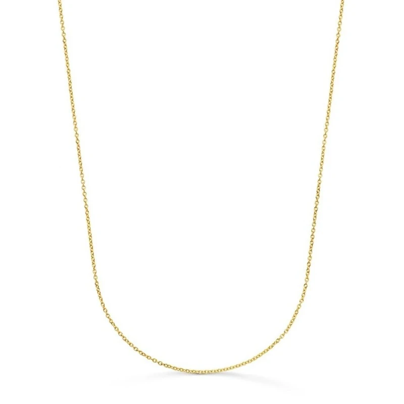 Cadena Oro 18k unisex 45 cm. forzada maciza 1 mm.