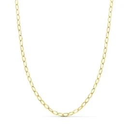 Cadena Oro 18k unisex 40 cm. forzada tallada hueca 2.5 mm. reasa