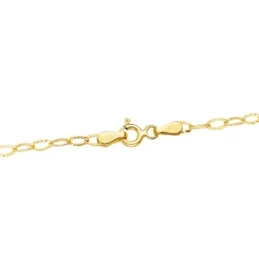 Cadena Oro 18k unisex 40 cm. forzada tallada hueca 2.5 mm. reasa