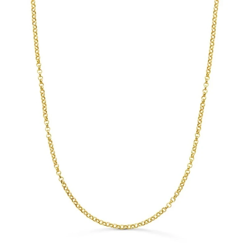 Cadena Oro 18k unisex 45 cm. rolo hueca 2 mm.