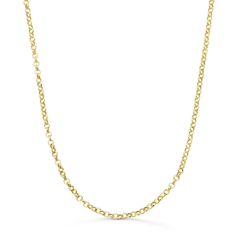 Cadena Oro 18k unisex 50 cm. rolo hueca 2.5 mm. reasa