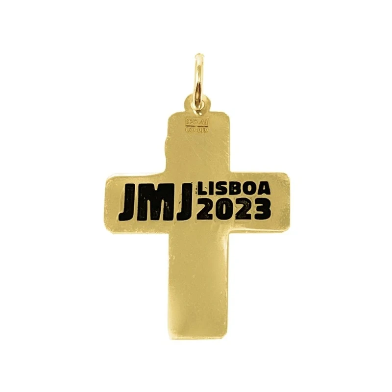 JMJ Lisboa Portugal 2023 Cruz peregrino Oro 18k Jornada Mundial Juven